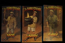 THREE STOOGES POLAR LIGHTS MODEL SET COMPLETE  Larry Moe Curly NEW