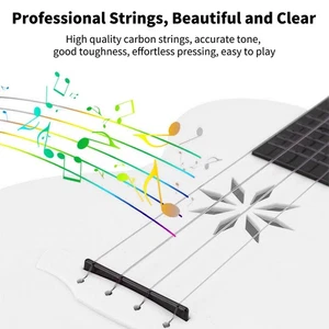 25-inch Ukulele 4 Chaînes Uke Portable Fibre de Carbone Ukulele avec porte B RRNW