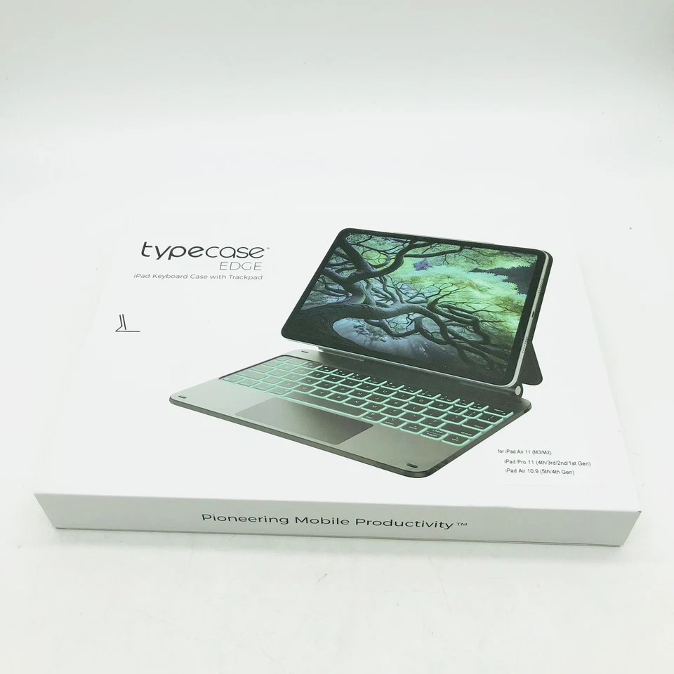 Typecase Edge Keyboard Case for iPad Air 11" & iPad Pro 11", 11 Color - Black - Image 2 of 4
