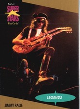 1991 Pro Set SuperStars MusiCards #18a Jimmy Page