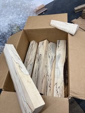 box of misc wood spiecs, Elm burl,spalted maple, persimmon, hackberry, 15 lbs!