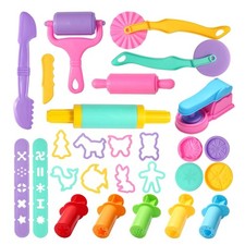 Playdough Set, 27 Pcs Play Dough Tools & Accessories for Kids, Dough Cutters, Ro