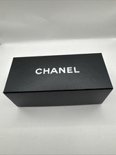 Chanel Empty Sunglass Box 7.25  x 3.75  x 3.25  Black Storage Travel Designer