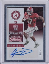 Kenyan Drake 2016 Panini Contenders DP College Bowl Ticket Rc Auto (14/99)