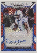 2019 Panini Prizm Draft Picks Red White & Blue 16/99 Derrick Baity Jr Auto n1u