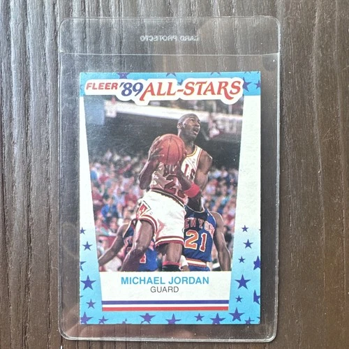 Fleer 1989-90 All-Stars Stickers Insert Michael Jordan Chicago Bulls #3