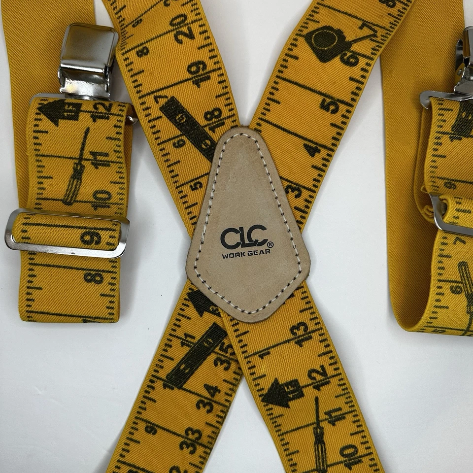 CLC Work Gear tools 2" Ruler Heavy Duty Elastic Suspenders - Image 2 of 3