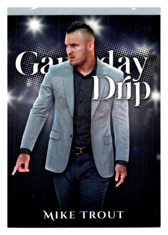2025 Topps #GD-4 Mike Trout Gameday Drip