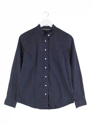 Tommy Hilfiger women's classic fit pattern blouse blue S