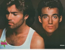 Wham Wham! pinup George Michael tank top Andrew Ridgeley John Taylor photo pix
