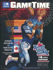 NFL AMERICAN FOOTBALL 1991 London Monarchs v Barcelona Dragons @ Wembley