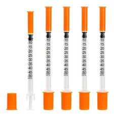 0.5ml/cc 29G 1/2 Inch Syringes, Disposable Syringe, Individual Transparent 
