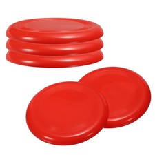 5Pcs 9 Inch Flying Disc Plastic Sports Playing Disk Red