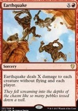 x1 Earthquake R MTG Commander 2017 M/NM, English