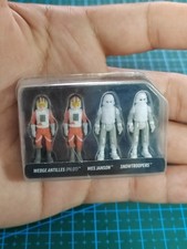4Pcs STAR WARS Micro Galaxy Squadron Figures WEDGE ANTILLES WES JANSON SNOW FIGS