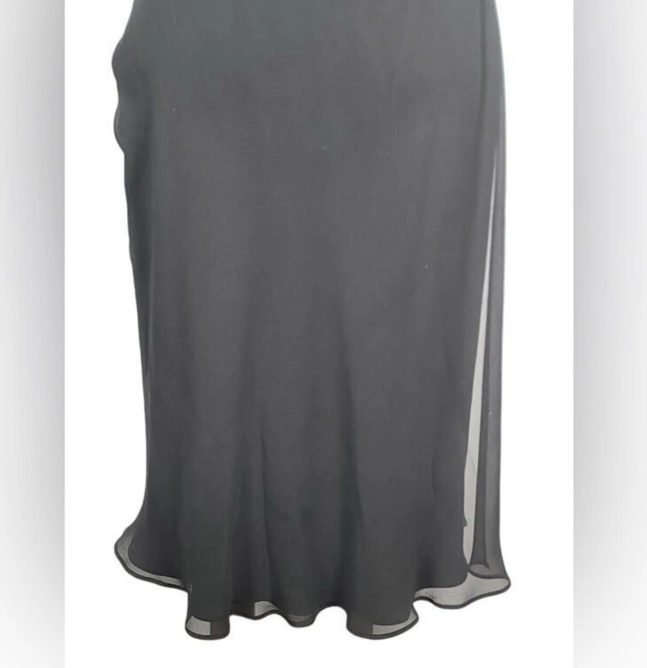 Vestido Alberta Ferretti Vintage Talla 8 AEFFE SPA 100% Seda Italia MB04205136 Foto 4 de 4