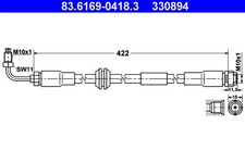 2x Bremsschlauch ATE 83.6169-0418.3/2x für AUDI A6 C5 Avant 4B5 4B6 4B2 4B4 A4