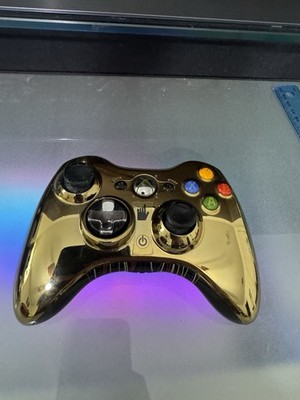 Microsoft Xbox 360 Wireless Controller Chrome Gold C-3PO Star Wars PARTS ONLY
