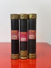 FUSETRON FRS-R 50 50A-600V-RK5  LOT OF 3  SHIPS SAME DAY UPS 