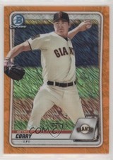 2020 Bowman Chrome Prospects Orange Shimmer Refractor 1/25 Seth Corry ti8