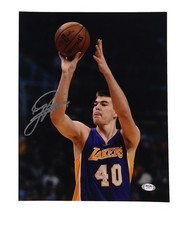 Ivica Zubac Autographed Los Angeles Lakers 11x14 PSA DNA Holo LA Clippers Star!