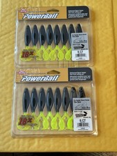 Lot of 2 Berkley Powerbait The Deal Swimbaits 3.5” Green Pumpkin/Chartreuse