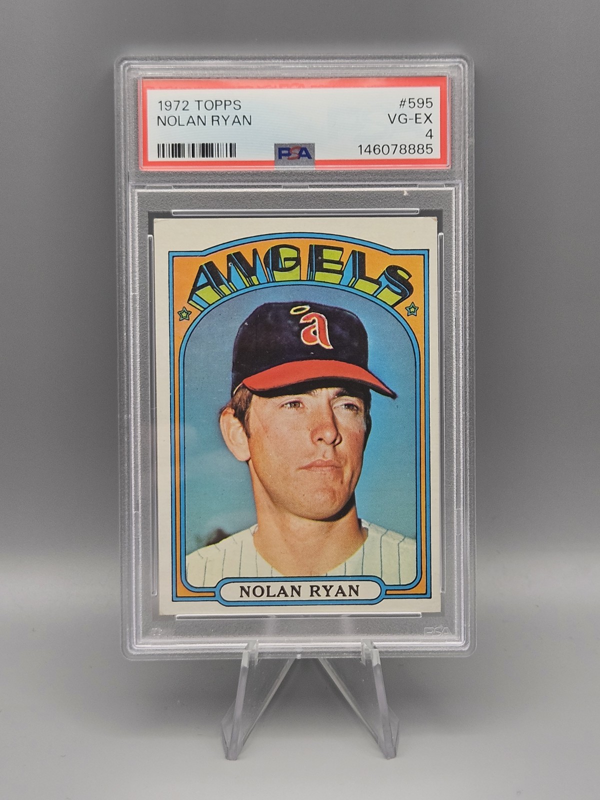 PSA 4 Nolan Ryan 1972 Topps California Angels HOF Legend #595