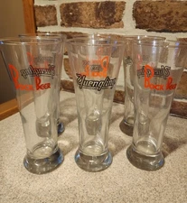Set Of 6 Yuengling Tall Pilsner 16 oz Bock Beer Glasses