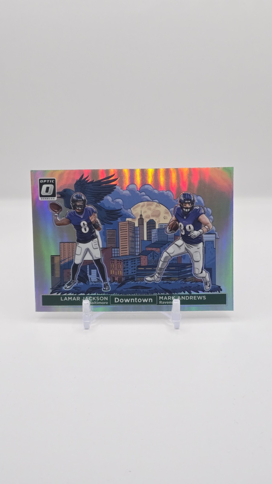 Lamar Jackson Mark Andrews 8 Downtown Duos 2024 Panini Donruss Optic Football