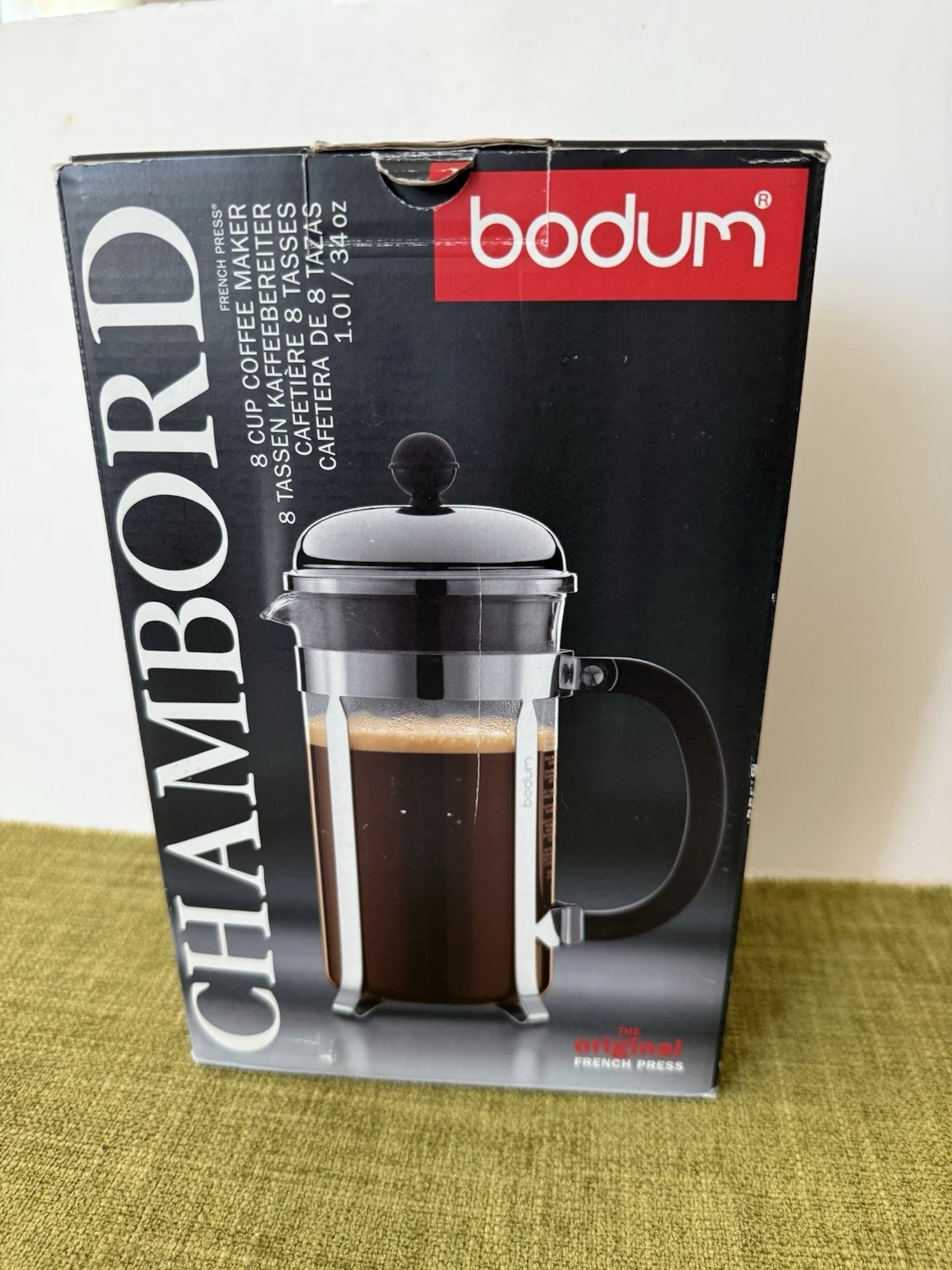Bodum Chambord 8-Cup French Press Coffeemaker - Black