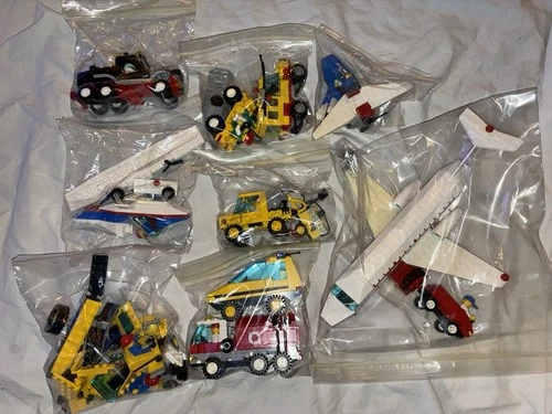 Vintage Lego Town City Lot - Aviation, Pothole Patcher, and more!