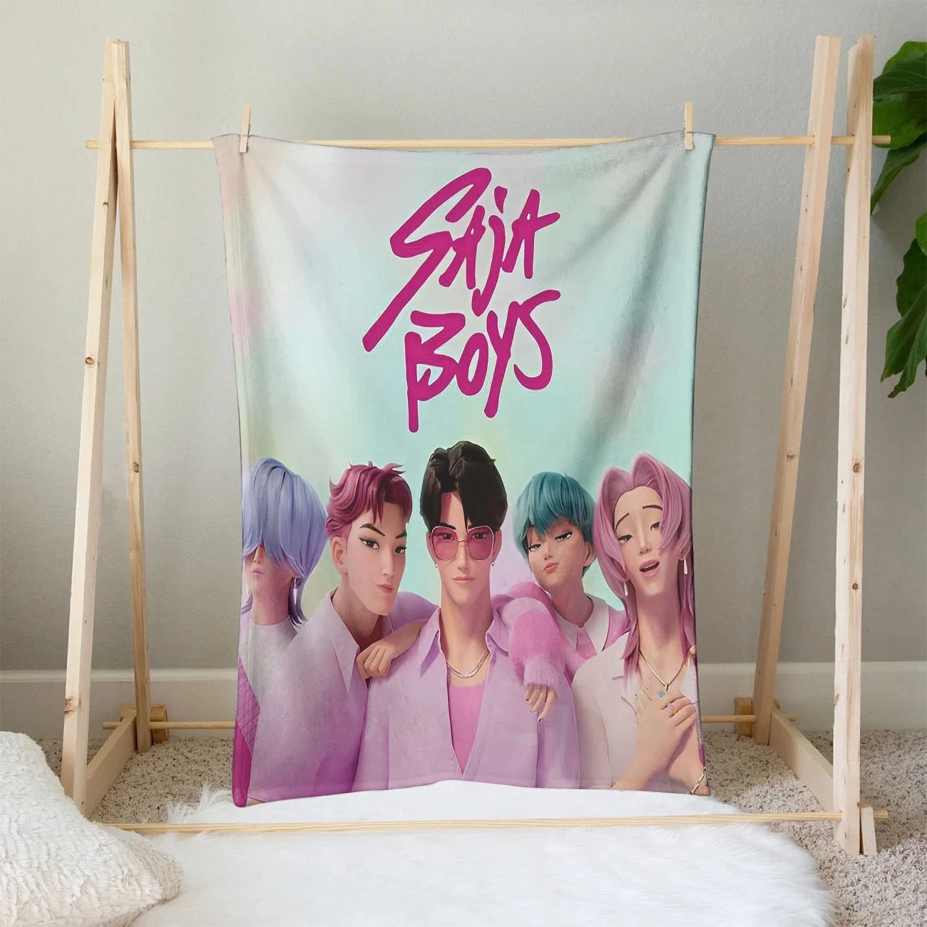 Saja Boys Cozy Fleece Blanket