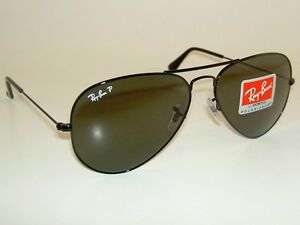 black ray ban aviators polarized