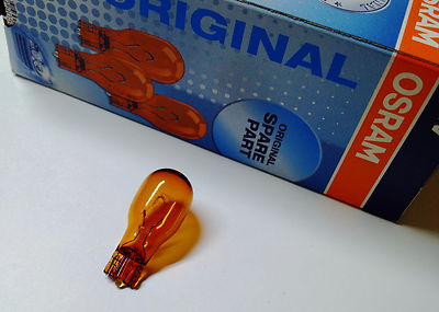 2 Stück WY16W 921NA 12V Glühlampe Glassockel Blinker Osram 921  Gelb / Orange