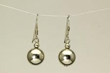 925 Sterling Silver 10 mm Ball Dangles Earrings 2.6 Grams EAR4342 