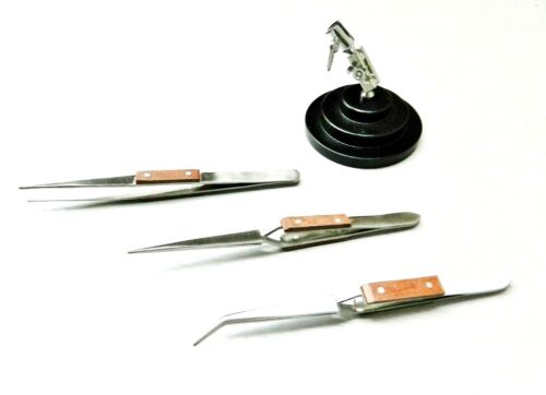 Dritte Hand mit Verriegelung Faser Pinzette Halten verstellbar Löten Schmuck Werkzeug - Bild 3 von 5