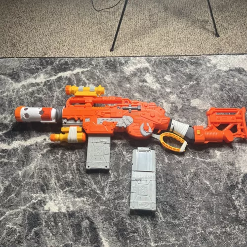 NERF Zombie Strike Scravenger Survival System Combat Blaster 2017 Works Tested
