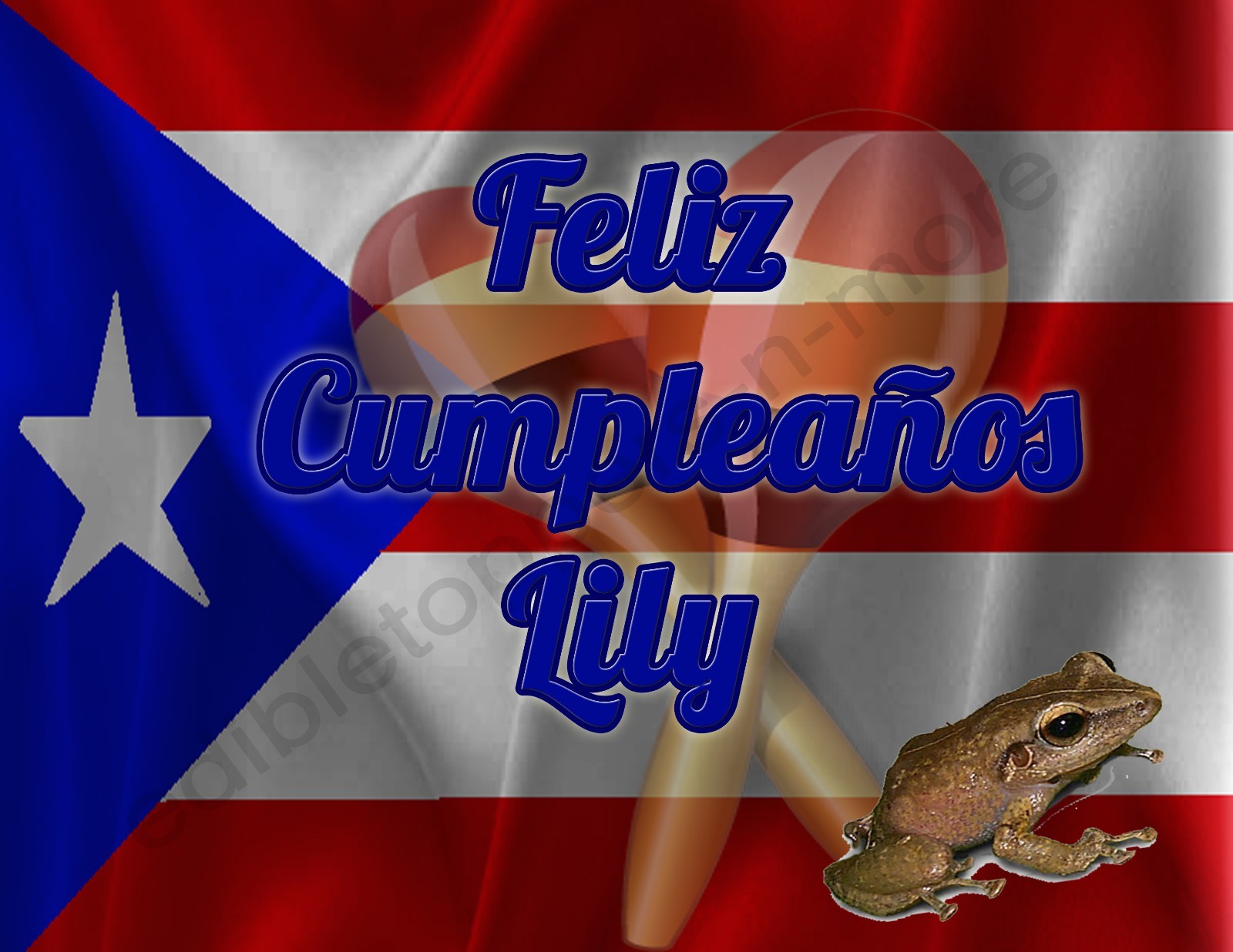 Puerto Rico Flag Personalized Edible Print Cake Toppers Frosting Sheets