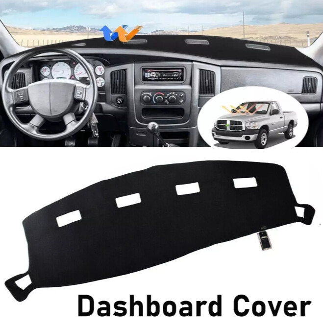 UV Protection Cover Dashboard Cover For 1998-2001 Dodge Ram 1500/2500/3500 - Grey Anti-Glare Dash Mat With Non-Slip Backing 1998-2001 Ram Dashboard Cover - Foto 7
