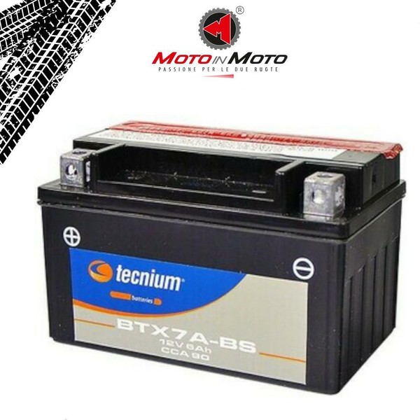 Batterie YTX7A-BS Tecnium Versiegelt Kymco Zing 125 150-image