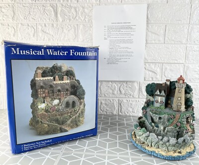 Vintage Wasserfall Leuchtturm mit Sound und kaskadierendem Wasser