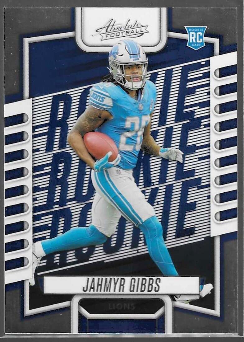 2023 Panini Absolute Football RC Jahmyr Gibbs Detroit Lions Rookie #108 - Main Image