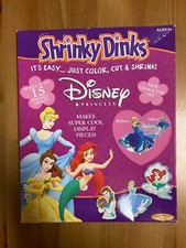 Vintage 2002 SHRINKY DINKS Activity Kits Disney Princess Cinderella Ariel