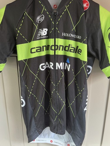 Castelli Cycle Jersey Cannondale Garmin Team | Men's | Black/Green | Medium | - 第 3/8 張圖片