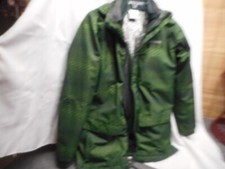 Columbia Interchange Omni-Tech Green Jacket Size XL Zip Out Liner Out Grown