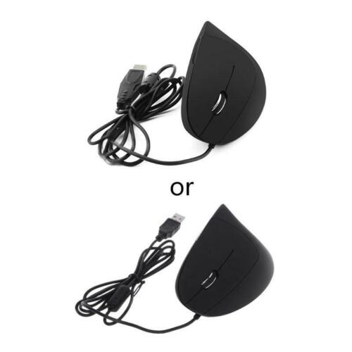 Wired Left Hand Vertical Mouse Ergonomic Gaming Mouse 800 1200 1600 DPI USB Mice - Picture 1 of 5