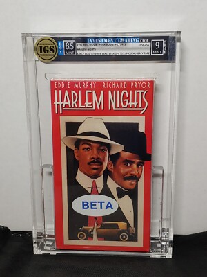 IGS 8.5 9 Harlem Nights Murphy Pryor 1990 Sealed Betamax Paramount Watermarks 