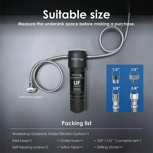 Waterdrop 10UA Filtro Acqua Sistea, Depuratore Acqua Doestico Per - Foto 3