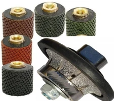 wet polisher grinder 1-3/8" marble concrete stone polishing drum 3/4" bullnose
