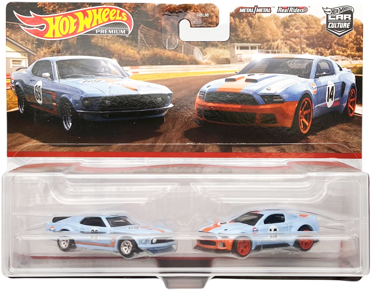 Hot Wheels Car Culture 2 Pack HBL96 H Case 3Pcs Set - Mustang